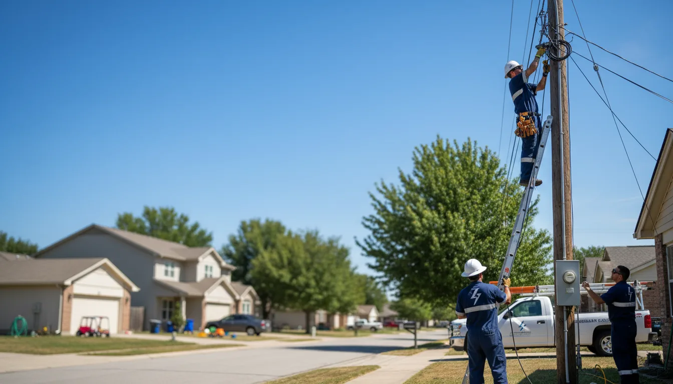 Residential electrician providing installation services in Pierron, IL
